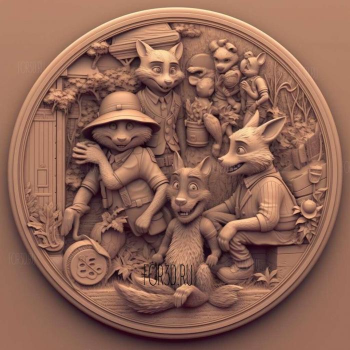 stl Zootopia 1 stl model for CNC
